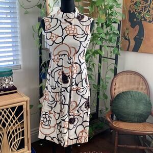 Vintage 60s/70s Union Made Jane Justin for Don Sophisticates Floral Dress